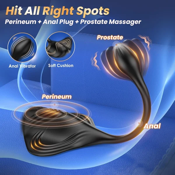 Dual Motor Ride-On Vibrator for Men | Intense Stimulation