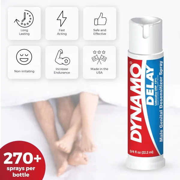 Dynamo Delay Spray 5 Pack – 13% Lidocaine for Lasting Performance
