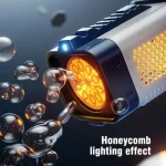 Kid enjoying summer with light-up electric bubble gun toy (3).