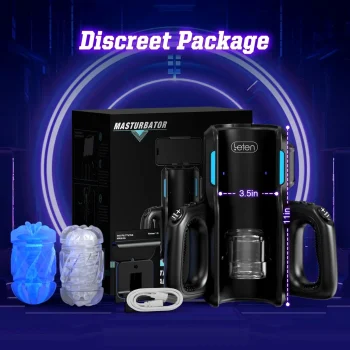 Electric male sex toy with thrusting action and built-in phone holder (4).