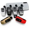 Fineblue F920 wireless Bluetooth headset with retractable earbuds and wire clip, shown in lotus design (1).