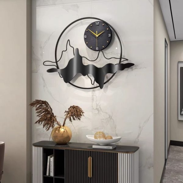 Luxury Chinese Style Wall Clock Light – Elegant Modern Home Decor