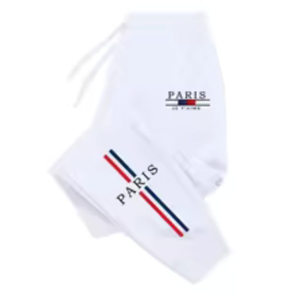 2025 Men’s four-season casual sports jogging pants, men’s urban fashion pants, high-quality Parisian printed home outdoor sports