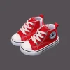 Children mid-top canvas shoes with soft sole and breathable fabric (2).