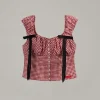 Korea Ovedueflair cotton pleated sleeveless top in white, lightweight and breathable fabric (2).