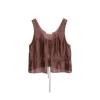 Lightweight Korean linen cotton lace vest for women, perfect spring and summer layering (2).
