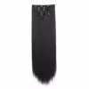 22Inch Long Straight Clip in Hair Extension Hairstyle 16 Clips 7Pcs/Set Synthetic Black Brown Hairpieces For Wom - Image 4