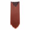 22Inch Long Straight Clip in Hair Extension Hairstyle 16 Clips 7Pcs/Set Synthetic Black Brown Hairpieces For Wom - Image 2