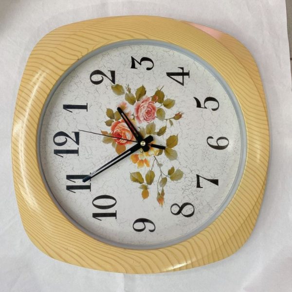 Vintage Iron Wall Clock – Unique Love Flower Design