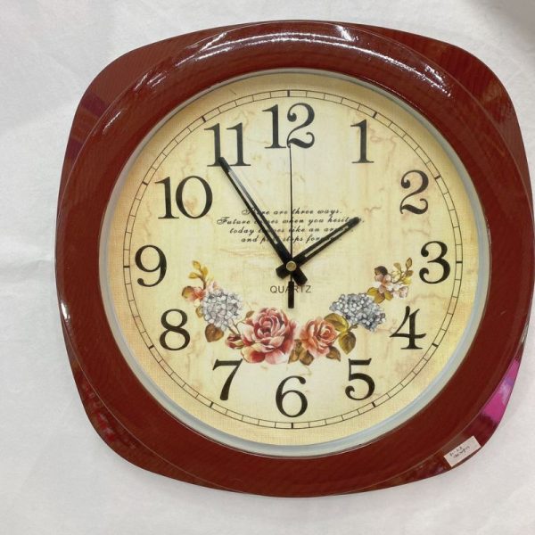 Vintage Iron Wall Clock – Unique Love Flower Design