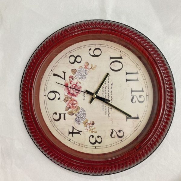 Vintage Iron Wall Clock – Unique Love Flower Design