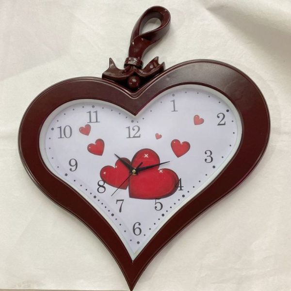 Vintage Iron Wall Clock – Unique Love Flower Design