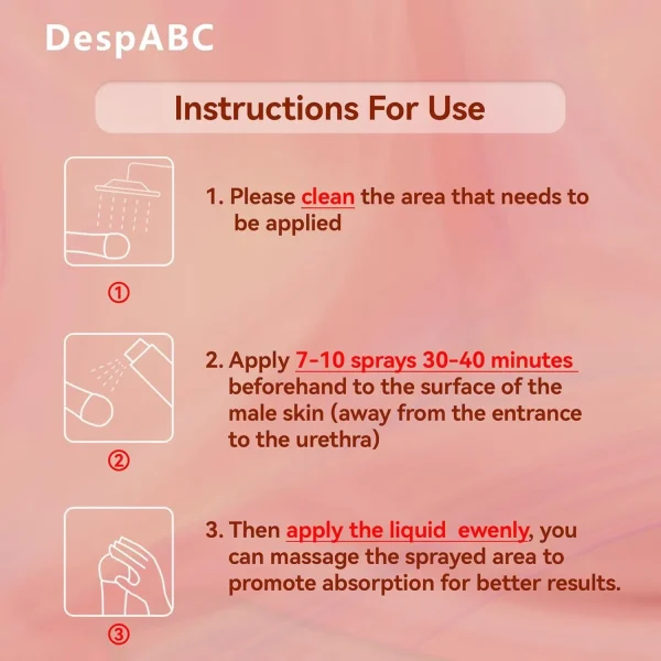 Delay Spray for Men | Last Longer in Bed | 116 Pumps