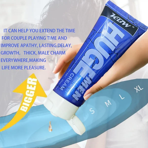 Male Enlargement Cream 60ml – Natural Thicker & Longer Support