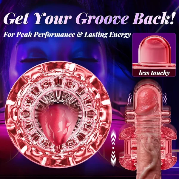 Thrusting & Licking Male Stroker for Endurance & Pleasure