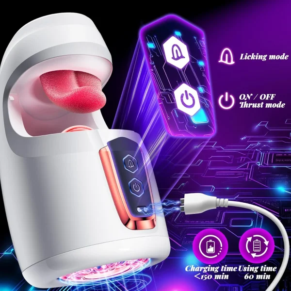 Thrusting & Licking Male Stroker for Endurance & Pleasure