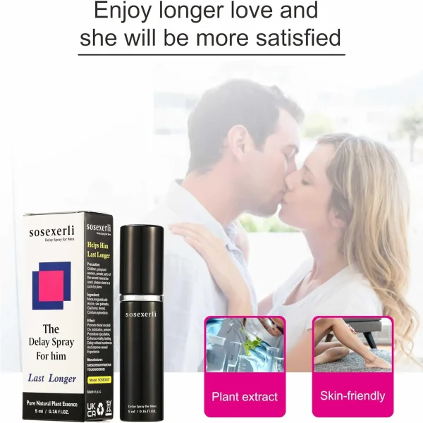 Men’s Delay Spray – Last Longer in Bed, 60 Pumps