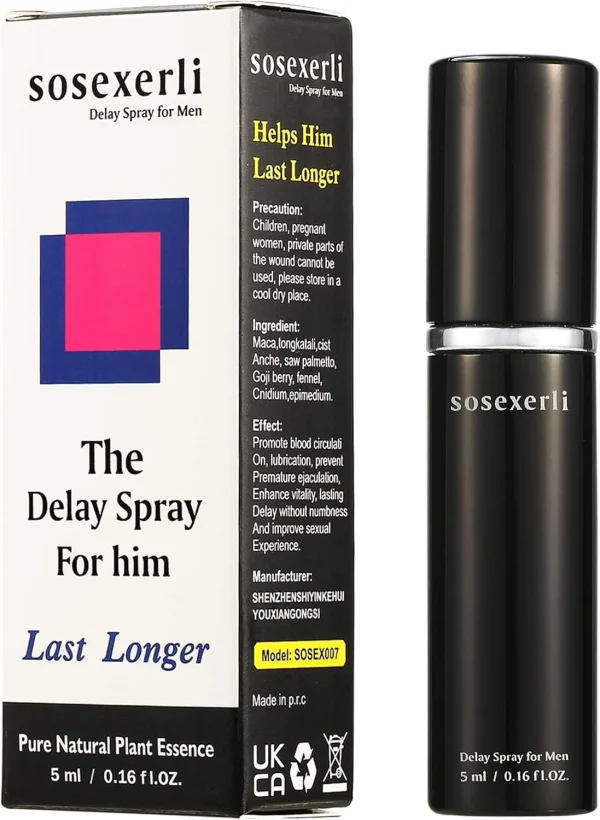 Men’s Delay Spray – Last Longer in Bed, 60 Pumps