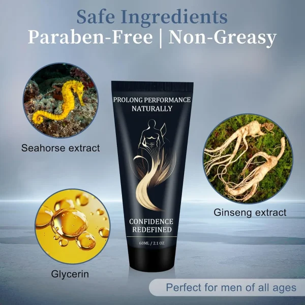 Men’s Delay Cream – Plant-Based Long Lasting Formula for Confidence