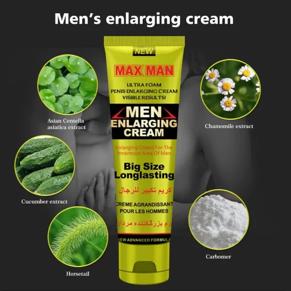 Men’s Massage Cream for Penis Enhancement – Longer & Thicker