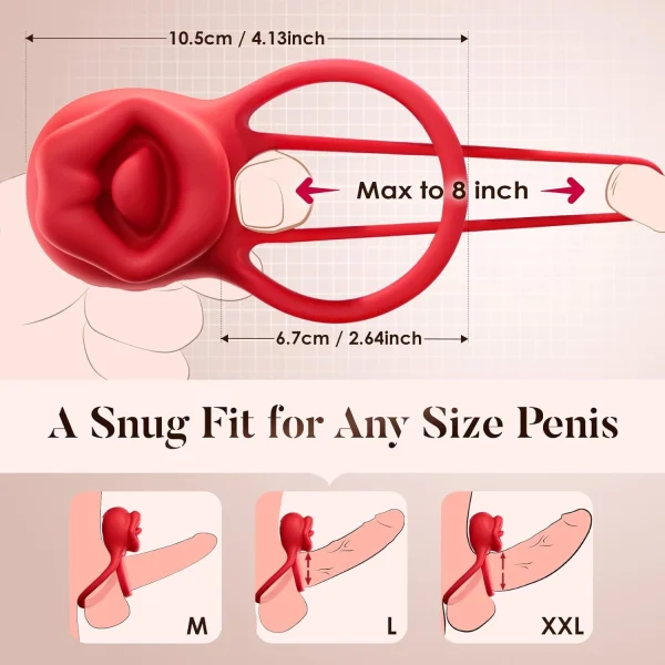 MOOLIGIRL 3-in-1 Penis Ring & Clitoral Vibrator