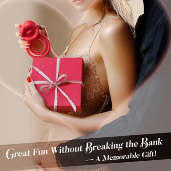 Rose pink 3-in-1 penis ring and clitoral vibrator for couples (4).