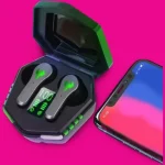 N35 wireless Bluetooth 5.3 earbuds with noise reduction and touch controls in charging case (1).