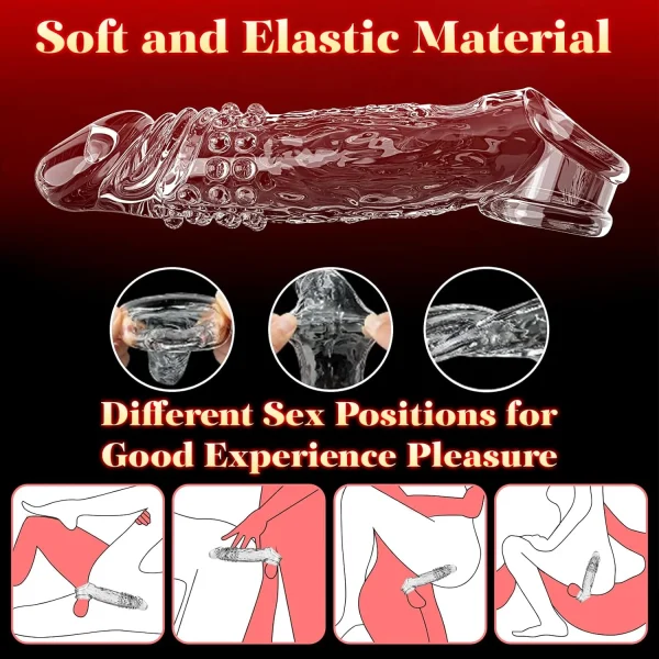 Ultra-Soft Penis Sleeve with Cock Ring for Men – Daraz