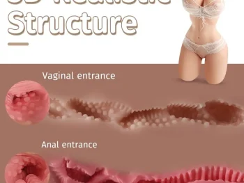 9LB realistic male sex doll with big boobs and soft ass, shown lying on a bed with detailed texture (4).