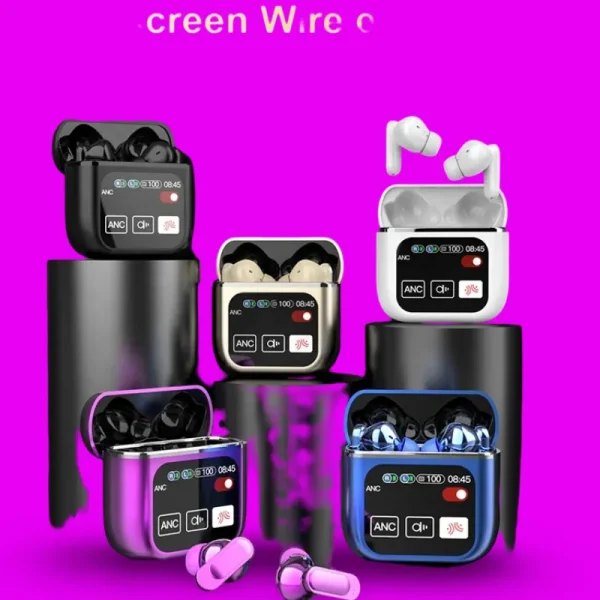 SE60 ANC TWS Earbuds – LCD Screen, Noise Cancelling