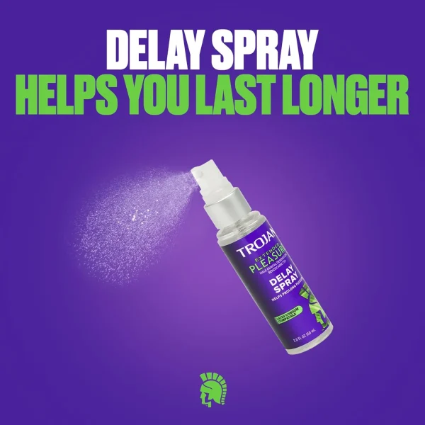 Trojan Extended Pleasure Delay Spray for Men – 2.0 fl oz