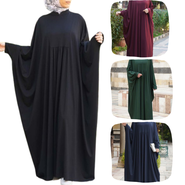 Stylish Turkish Abaya in Multiple Colors – Black, Green, Blue & More
