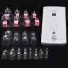 Woman using vacuum cupping massager for body shaping at home (3).