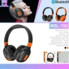 Foldable wireless Bluetooth 5.3 headphones resting on a gym bag (2).