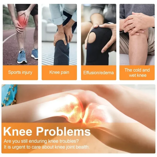 Wireless Heated Knee Massager with Heat Therapy & Vibration