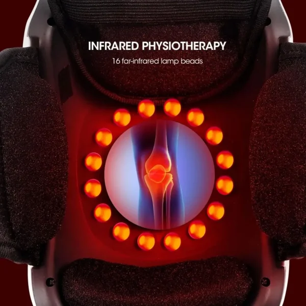 Wireless Heated Knee Massager with Heat Therapy & Vibration