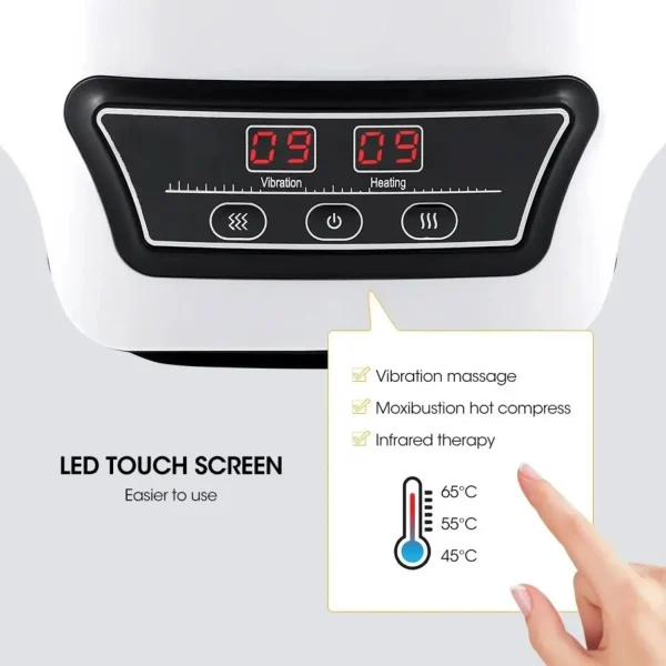 Wireless Heated Knee Massager with Heat Therapy & Vibration