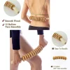 Person using a wooden fascia massager on their back for muscle relief (1).