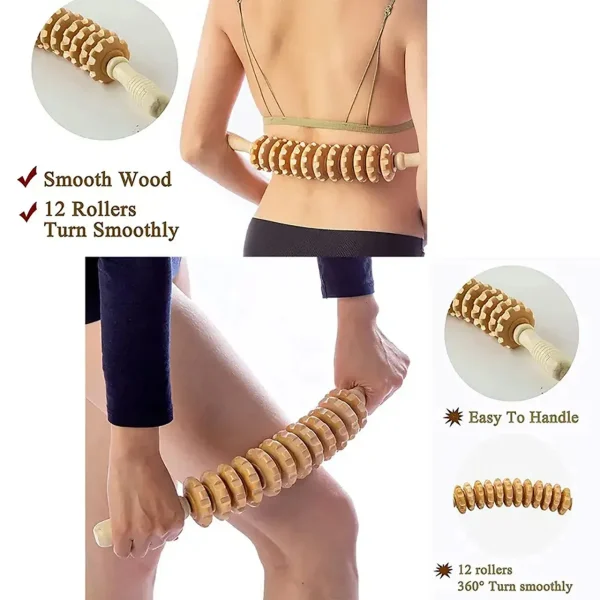 Wooden Fascia Massager for Deep Muscle Relief