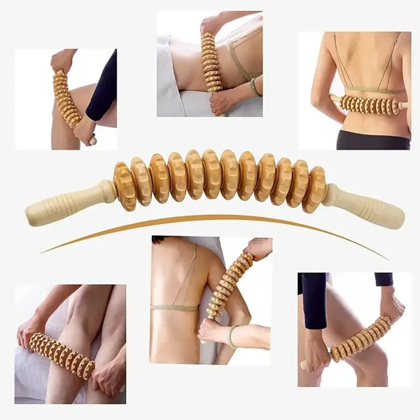 Wooden Fascia Massager for Deep Muscle Relief