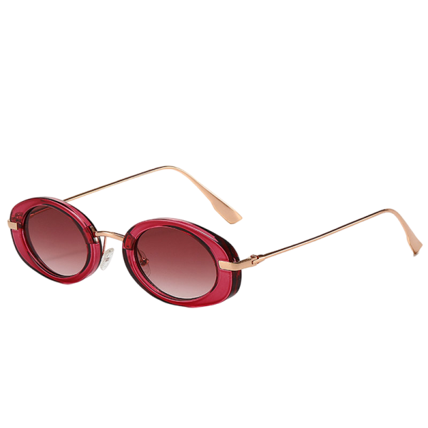 Title: Retro Chic! Helena Oval Sunglasses – UV Protection